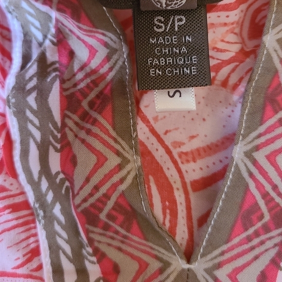 Tommy Bahama Red and White Floral Swim Coverup - Picture 5 of 8
